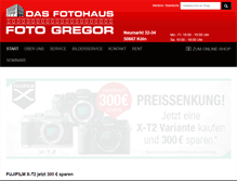 Tablet Screenshot of foto-gregor.de